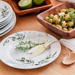 Banquet Porcelanowy zestaw talerzy OLIVES 18 szt. - galeria #1
