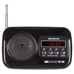 Przenośne radio z USB Orava RP-130 B czarne - galeria #1
