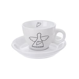 Zestaw filiżanek ze spodkiem ANIOŁ 90 ml 2 szt. - galeria #1