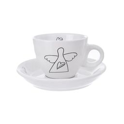 Zestaw filiżanek ze spodkiem ANIOŁ 90 ml 2 szt. - galeria #2