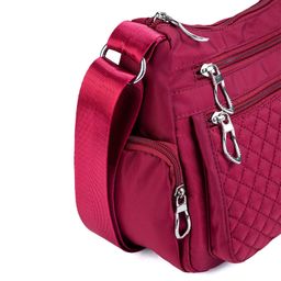 Damska pikowana torebka Bella Gatto bordo - galeria #2