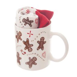 Kubek ceramiczny PIERNICZEK z męskimi skarpetami, 350 ml - galeria #2