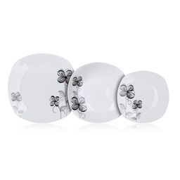 Zestaw talerzy porcelanowych FLOREA 18 szt. - galeria #1
