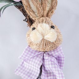Wiosenny wieniec wiklinowy z zajączkiem 32 cm - galeria #2