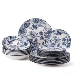 Porcelanowy zestaw talerzy GIVERNY 18 szt. - galeria #2