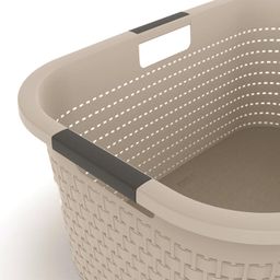 Kosz na czystą bieliznę COUNTRY cappuccino, 40 l - galeria #3