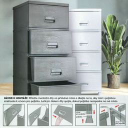 Komoda plastikowa MEGAPLAST NATURA mocca - galeria #3