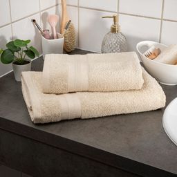 Zestaw ręczników frotte i ręczników kąpielowych MEXICO beżowy 6 szt. - galeria #3
