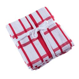 Ścierki kuchenne z egipskiej bawełny MÁJA czerwone 50 x 70 cm 3 szt. - galeria #2