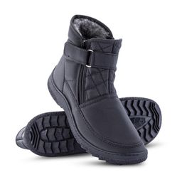 Męskie pikowane buty zimowe na suwak - galeria #1