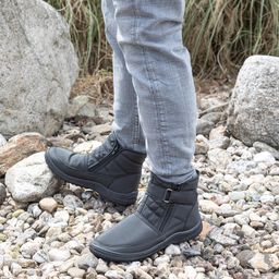 Męskie pikowane buty zimowe na suwak - galeria #5