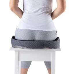 Ergonomiczne siedzisko z pianki memory czarno-białe - galeria #2