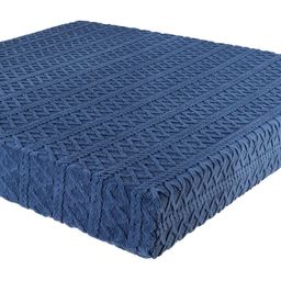 Barankowe napinane prześcieradło INVERNO ciemnoniebieskie - galeria #1