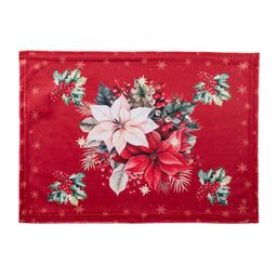 Zestaw 4 podkładek i bieżnika na stół RED POINSETTIA - galeria #4