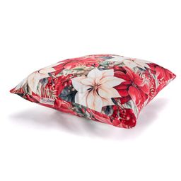 Zestaw 3 poszewek na poduszki RED POINSETTIA 45 x 45 cm - galeria #4