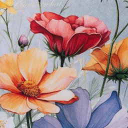 Zestaw 3 poszewek na poduszki SPRING FLOWERS 45 x 45 cm - galeria #7