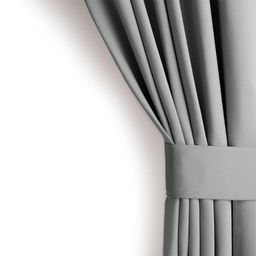 Zasłona zaciemniająca blackout RESTILO srebrna 140 x 245 cm - galeria #1