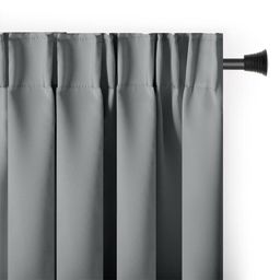 Zasłona zaciemniająca blackout RESTILO srebrna 140 x 245 cm - galeria #2