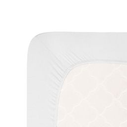 Napinane prześcieradło Jersey z elastanem białe - galeria #3