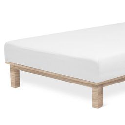 Napinane prześcieradło Jersey z elastanem białe - galeria #4