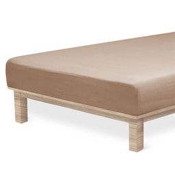Napinane prześcieradło Jersey z elastanem orzechowe - galeria #4