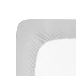 Napinane prześcieradło Jersey z elastanem szare - galeria #3