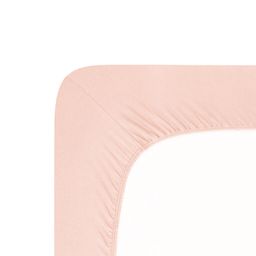 Napinane prześcieradło Jersey z elastanem pudrowe - galeria #3