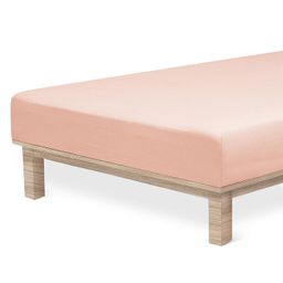 Napinane prześcieradło Jersey z elastanem pudrowe - galeria #4