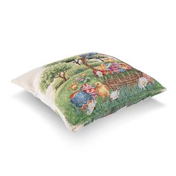 Gobelinowa poszewka na poduszkę KURCZAKI 45 x 45 cm - galeria #3