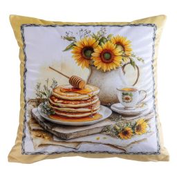 Zestaw 3 poszewek na poduszki SUNFLOWERS 45 x 45 cm - galeria #2