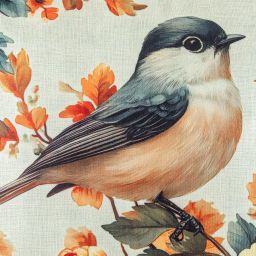 Zestaw 2 poszewek na poduszki SIKORKI 40 x 40 cm - galeria #3