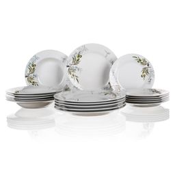 Banquet Porcelanowy zestaw talerzy OLIVES 18 szt.