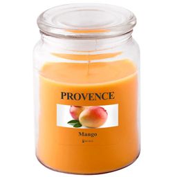 Świeczka w szkle z wieczkiem, mango