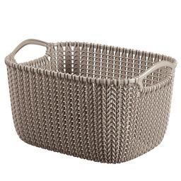 Kosz prostokątny KNIT brązowy