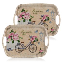 Taca melaminowa ROMANTIC RIDE zestaw 2 sztuk