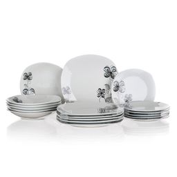 Zestaw talerzy porcelanowych FLOREA 18 szt.