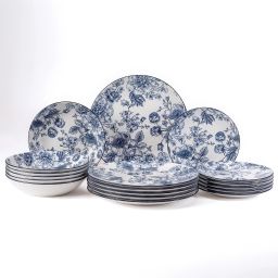 Porcelanowy zestaw talerzy GIVERNY 18 szt.