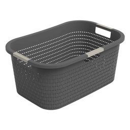 Kosz na czystą bieliznę COUNTRY antracyt, 40 l