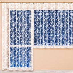 Gotowa firana żakardowa NINA - komplet na balkon