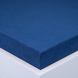 Elastyczne frotte prześcieradło EXCLUSIVE błękit królewski