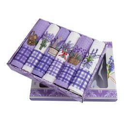 Zestaw ścierek kuchennych wafel PROVENCE 40 x 60 cm 6 szt.