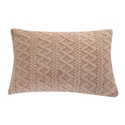 Zestaw 2 poszewek na poduszki INVERNO beżowe 50 x 70 cm