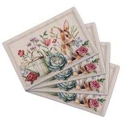 Podkładki na stół gobelinowe GARDENIA zestaw 4 szt.