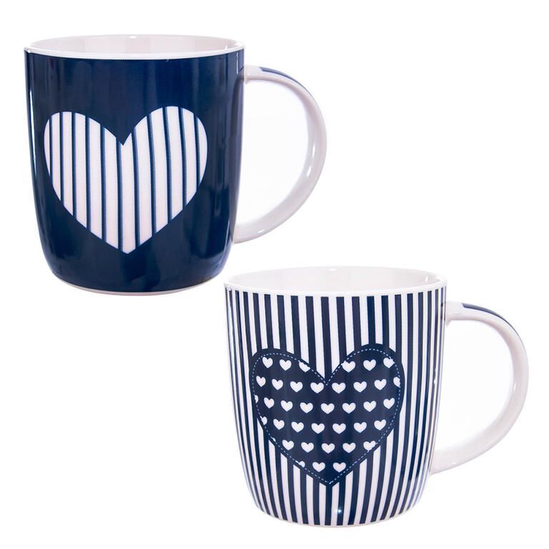 Kubki ceramiczne JUST LOVE 390 ml 2 szt. - galeria #1