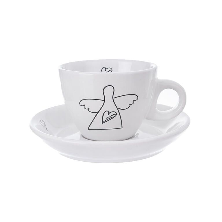 Zestaw filiżanek ze spodkiem ANIOŁ 90 ml 2 szt. - galeria #2