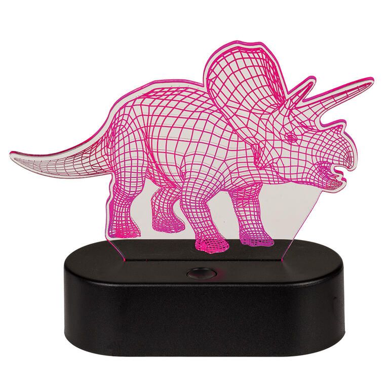 Lampka nocna 3D dla dzieci TRICERATOPS - galeria #4
