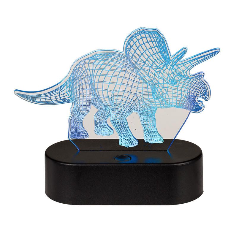 Lampka nocna 3D dla dzieci TRICERATOPS - galeria #7