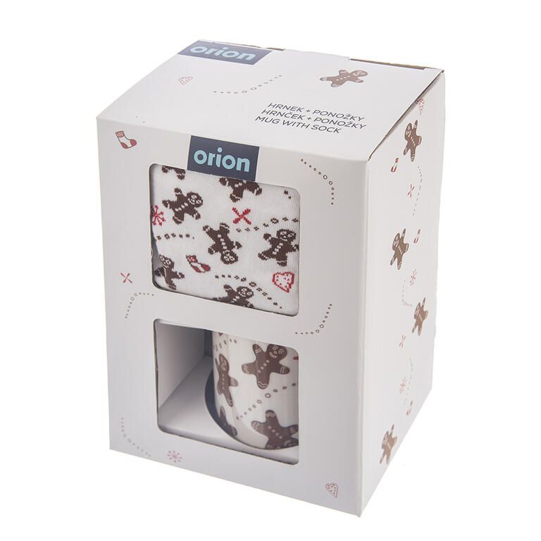 Kubek ceramiczny PIERNICZEK z męskimi skarpetami, 350 ml - galeria #3