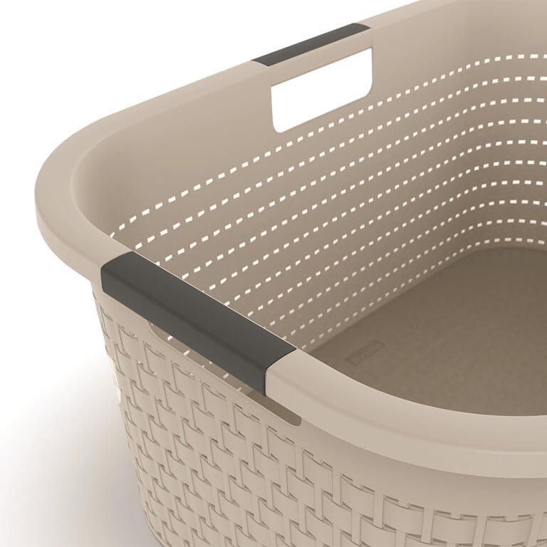 Kosz na czystą bieliznę COUNTRY cappuccino, 40 l - galeria #3