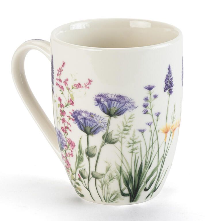 Zestaw kubków porcelanowych LAWENDOWY OGRÓD w pudełku prezentowym 350 ml 2 szt. - galeria #2